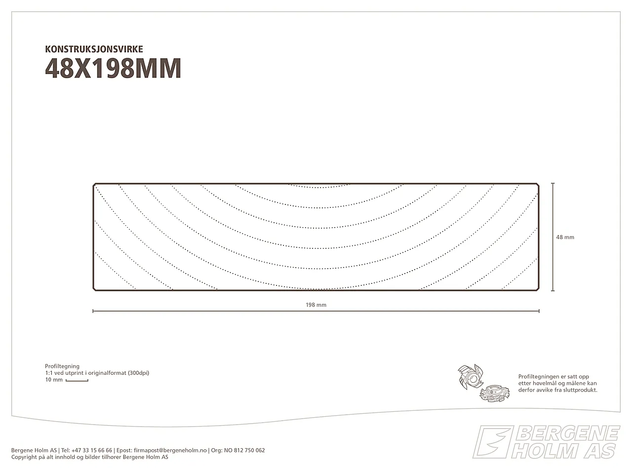 Konstruksjonsvirke C24 ubehandlet gran 48x198 mm null - null - 3 - Miniatyr