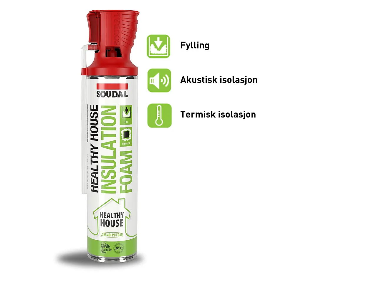 Fugeskum Healthy House Fill & insulate foam 500 ml Fugeskum Healthy House Fill & insulate foam 500 ml