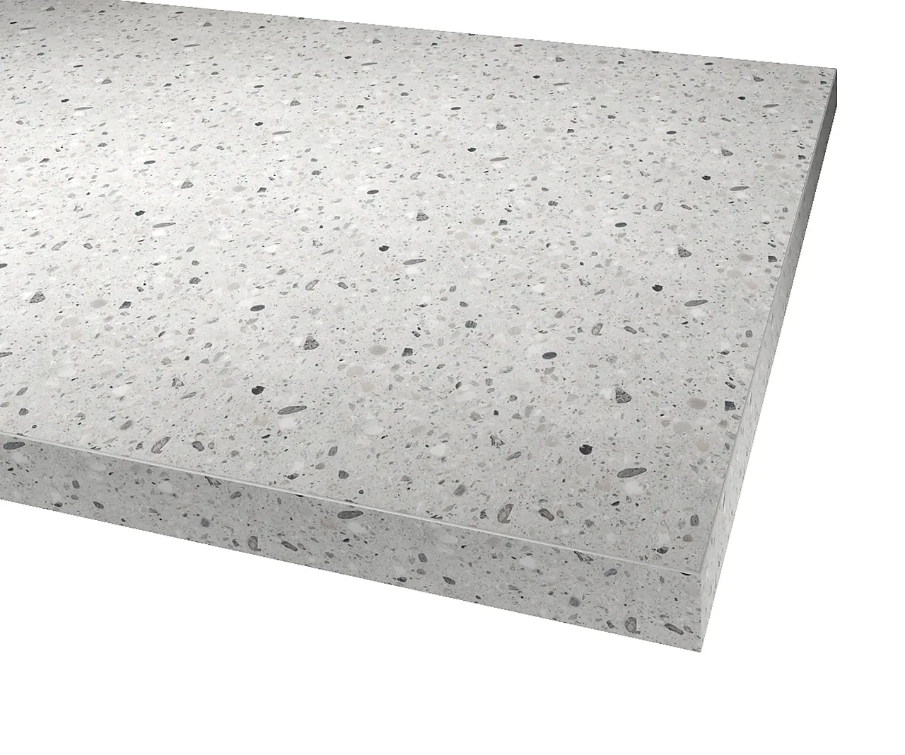 Benkeplate ABS 29x3020x1230 mm terrazzo grey