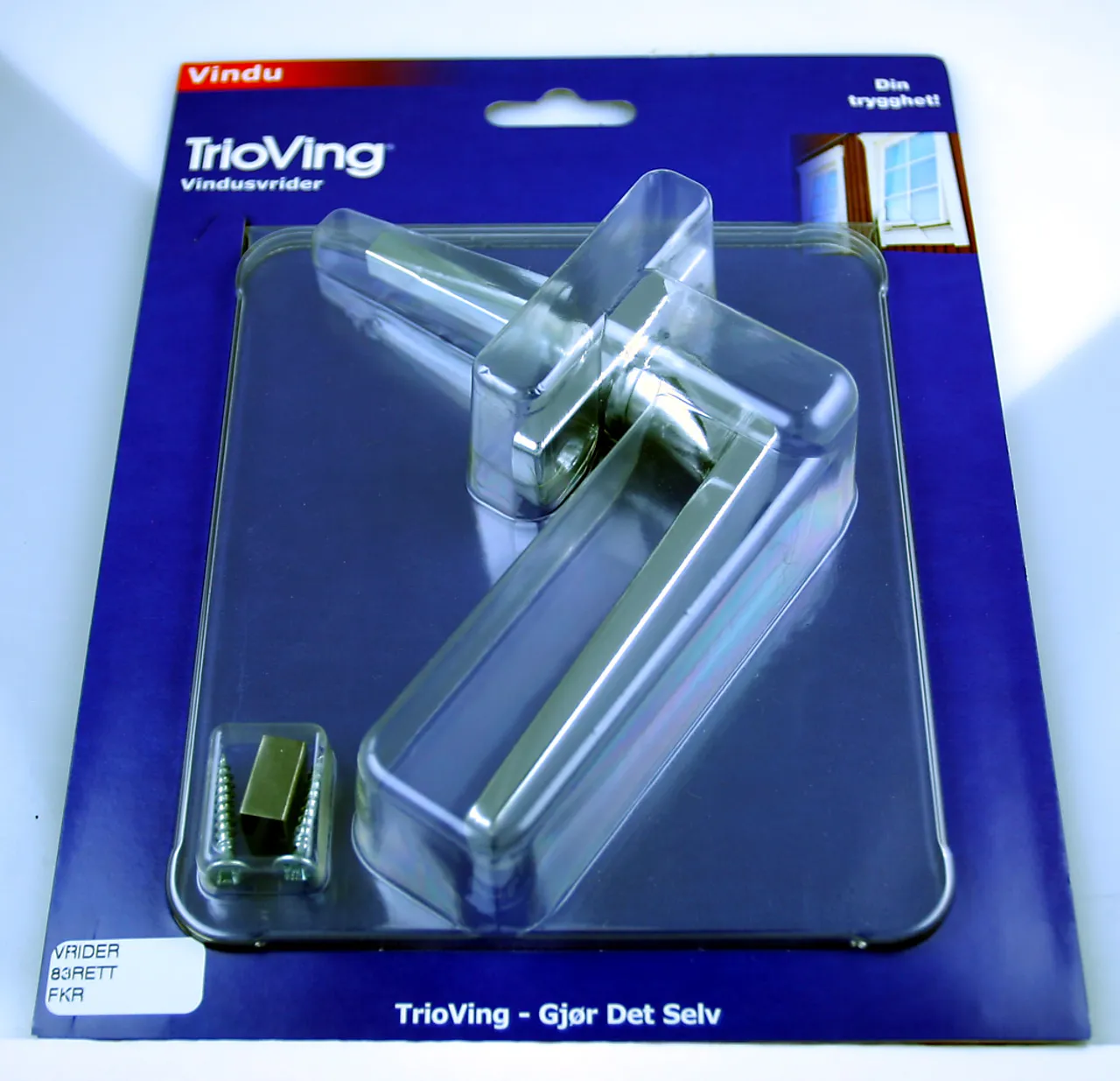 Vrider vi 83 rett espagnolett 7x53 cm forkrommet