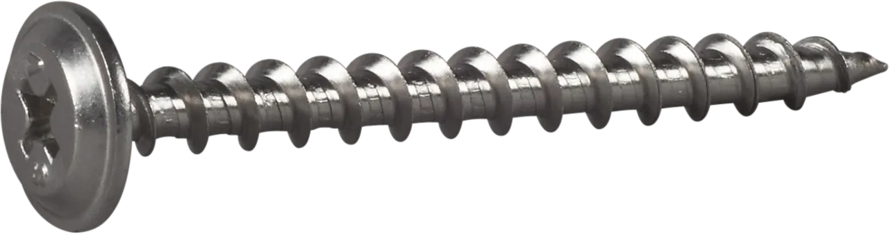 Montasjeskrue 4,2x45 a2 a-250rustfri skarp spiss tre/stål null - null - 2 - Miniatyr