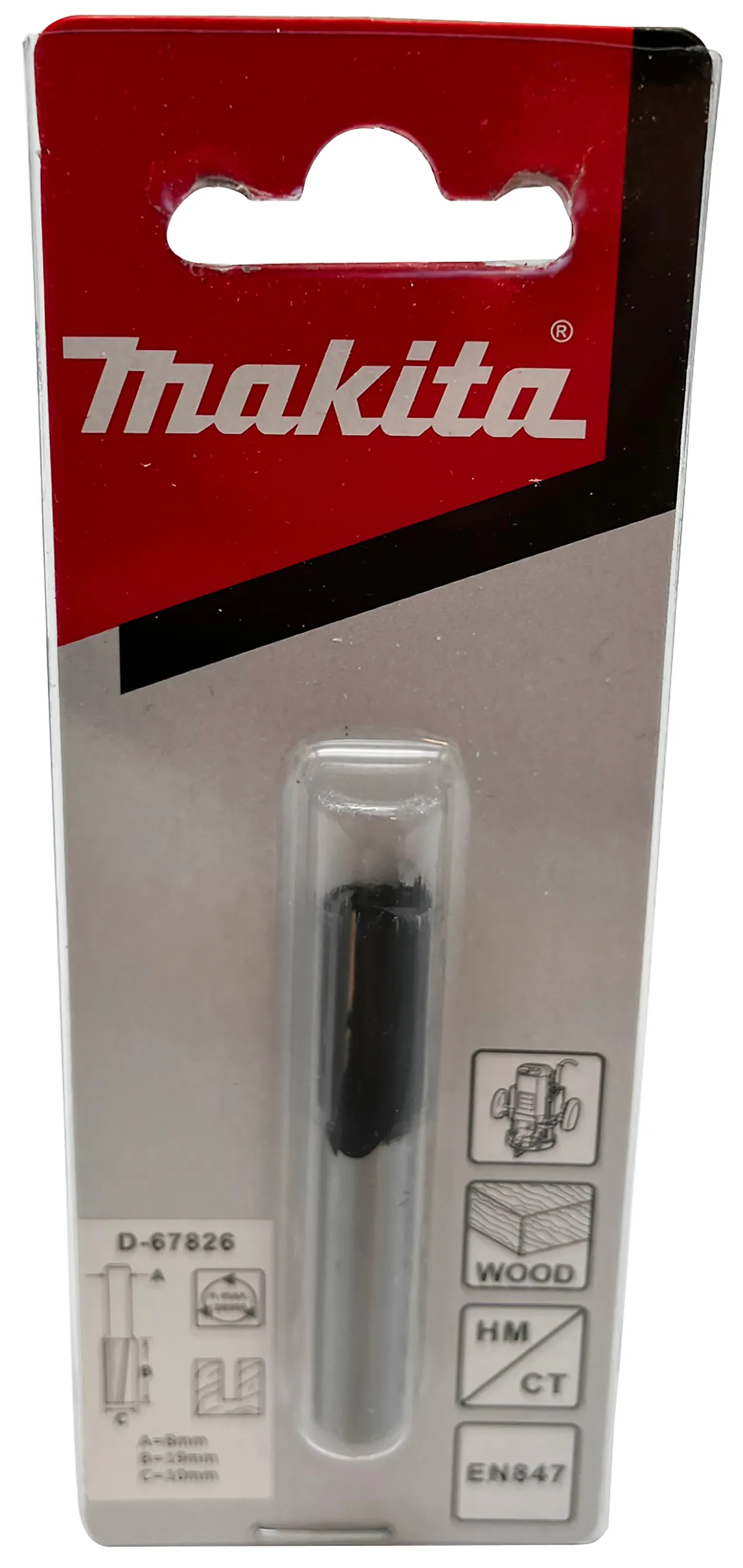 Makita Notfres med bunnskjær 10mm D-67826