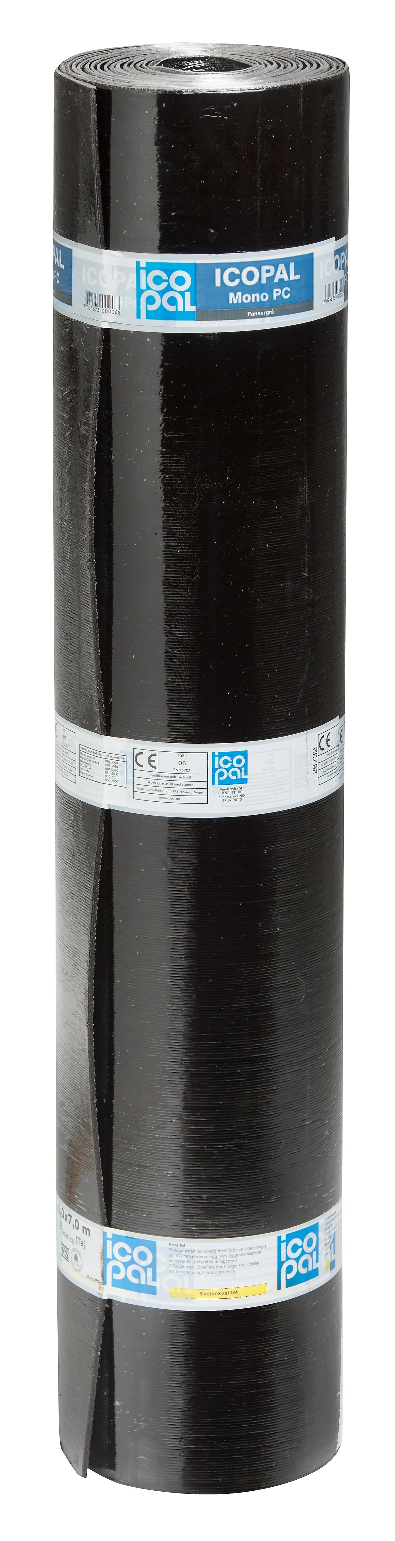 Takbelegg overlag mono PC pansergrå 1x7 meter Takbelegg overlag mono PC pansergrå 1x7 meter