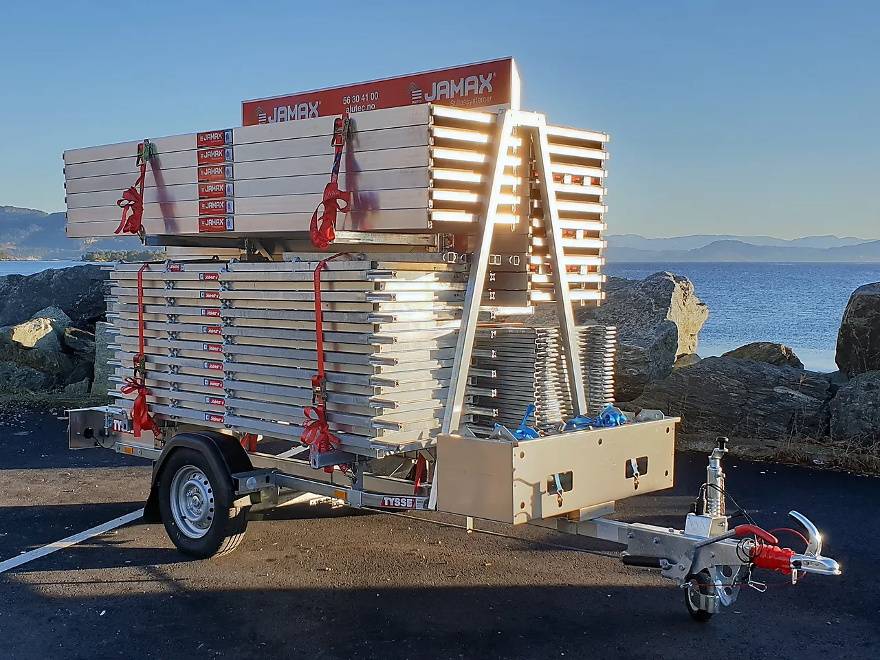 Jamax tilhengerpakke 132 m2 inkl. Registrering