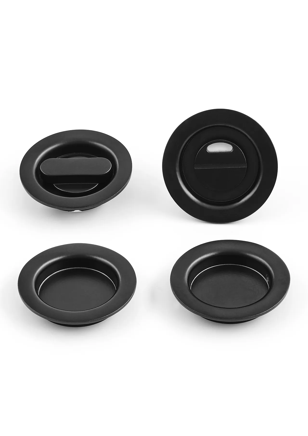 Wc-beslag Skyvedør Ø40MM Sort Sb 2