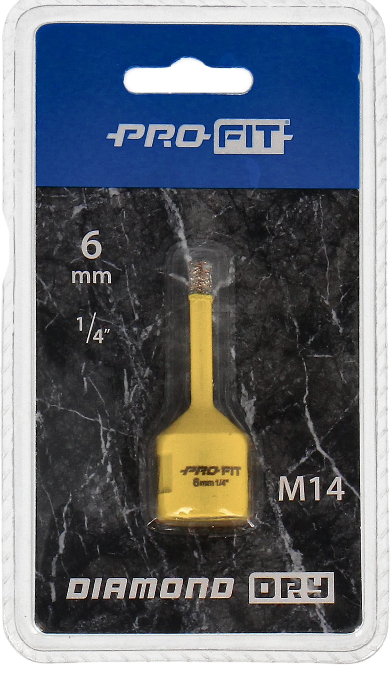 Diamantbor M14 Feste 6 mm for Tørboring