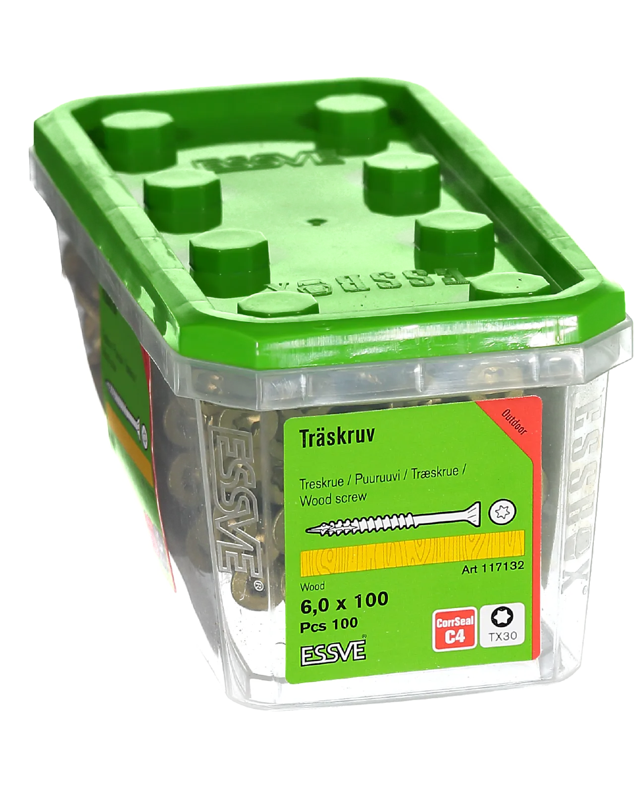 Treskrue senkhode 6x100 mm 100 stk null - null - 2 - Miniatyr