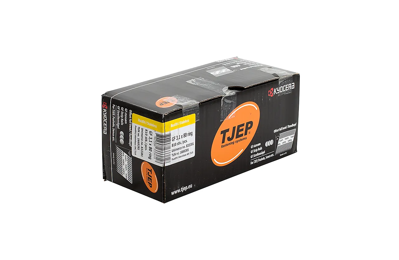 Tjep gf31/80 ringspiker syref syrefast a4 fullhode. Box 810 stk.