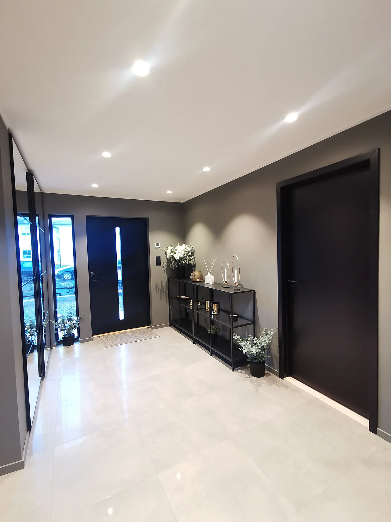 Dørblad innerdør Sletten Kompakt svart 70x210 cm