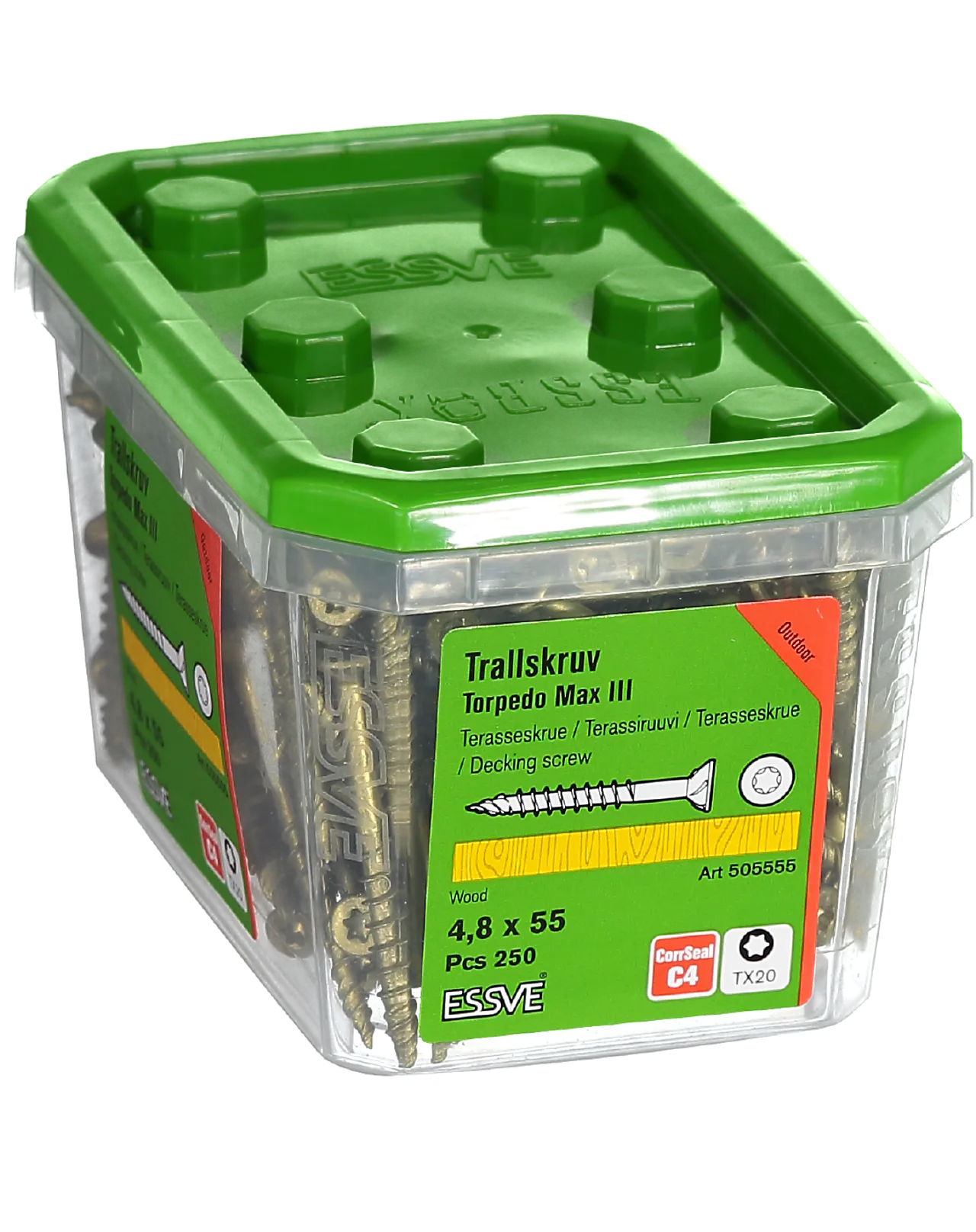 Terrasseskrue max3 4,8x55 cscorrseal a-250 Terrasseskrue max3 4,8x55 cscorrseal a-250