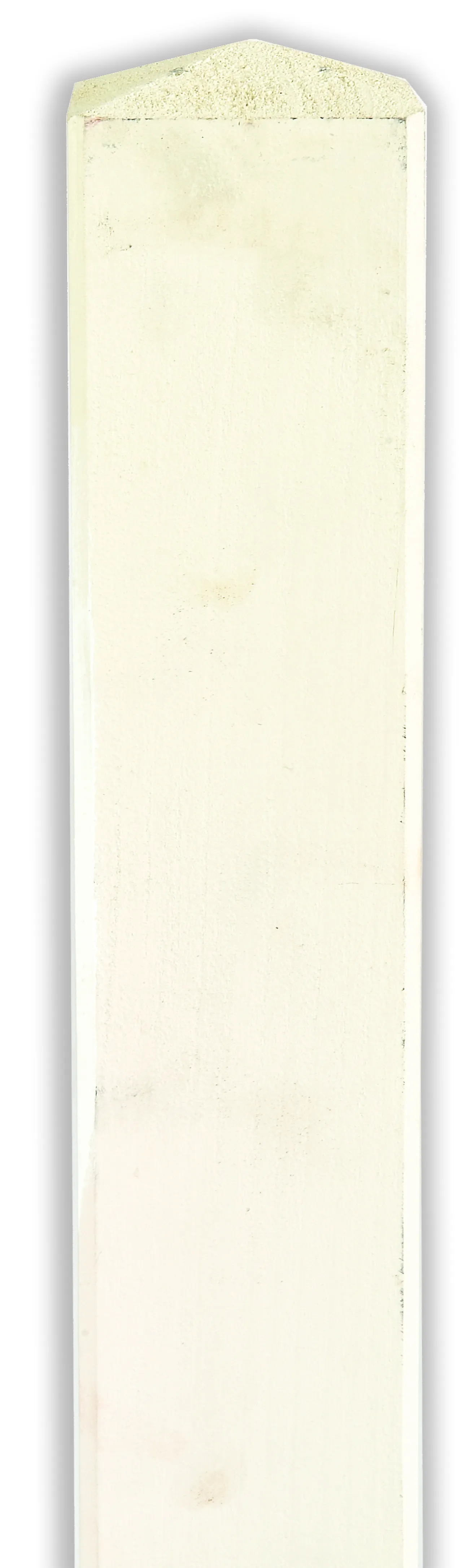 Stolpe for levegg hvit 9x9x100cm