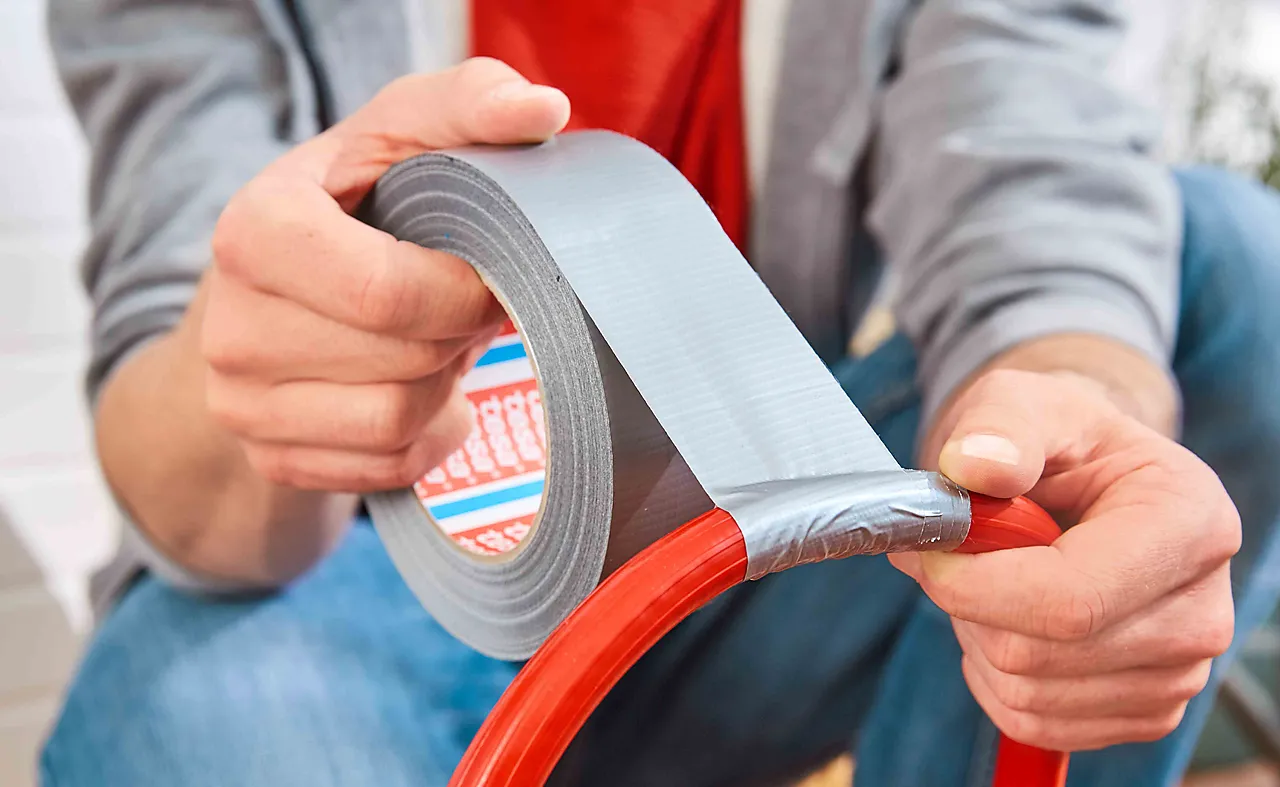 Tekstiltape lerret 50 mm x 50 meter sølv null - null - 2 - Miniatyr