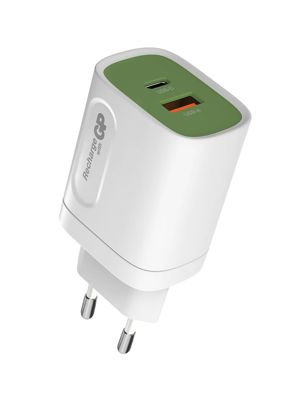 Lader 20 watt med USB-C og USB-A