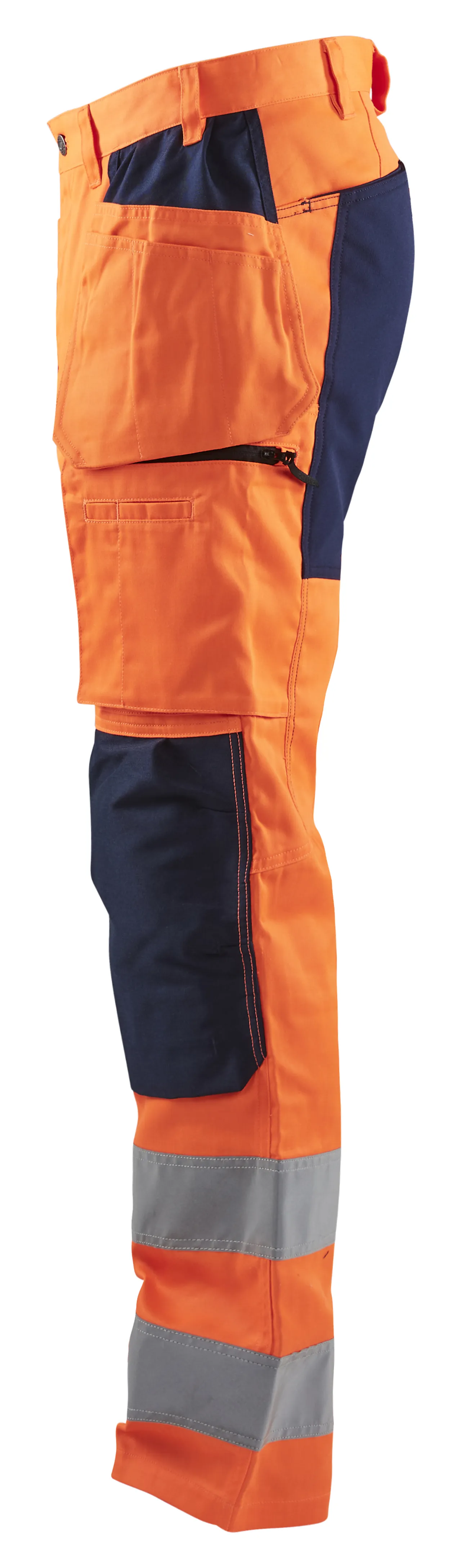 Bukse varsel orange/marineblå D108