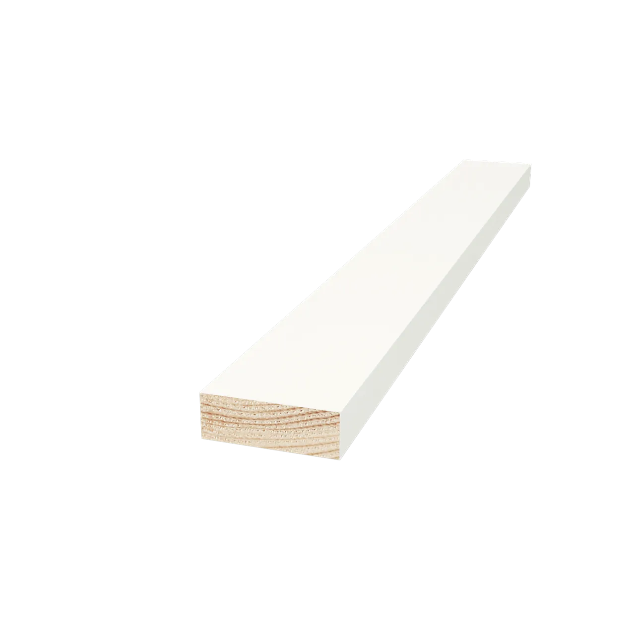 Glattkantlist furu hvit bomull S0502-Y 12x70x4400 mm null - null - 2 - Miniatyr