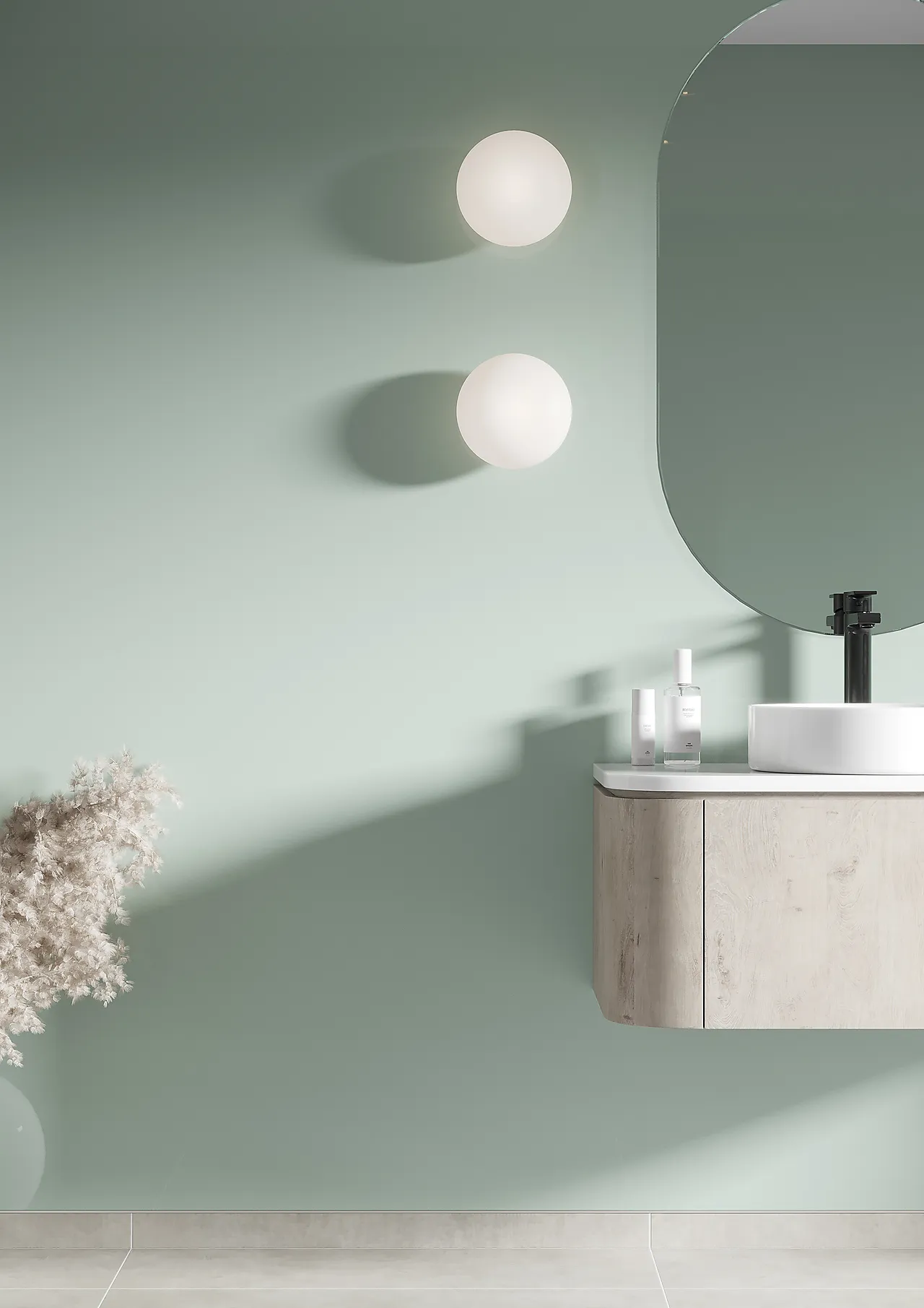 Fibo baderomsplate 4085M6030 light mint 60x30 cm null - null - 2 - Miniatyr