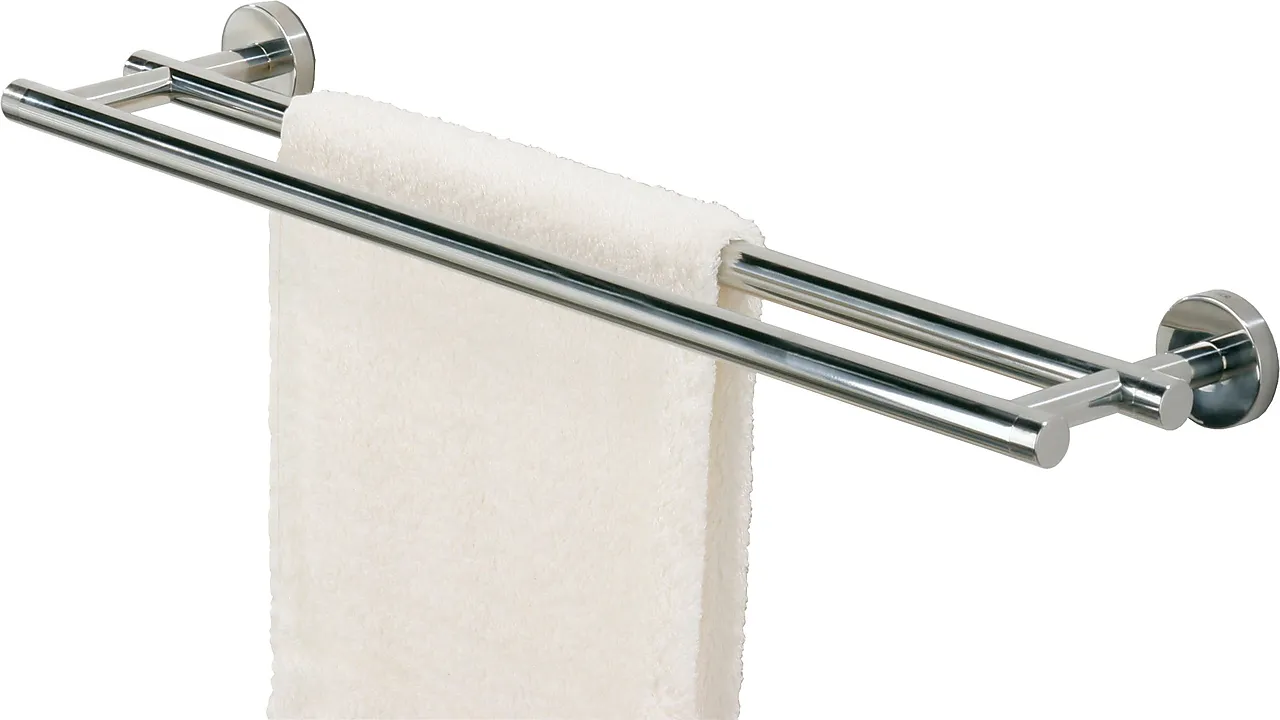 Håndklestang dob boston blankpolert dobbel. 58x13 cm