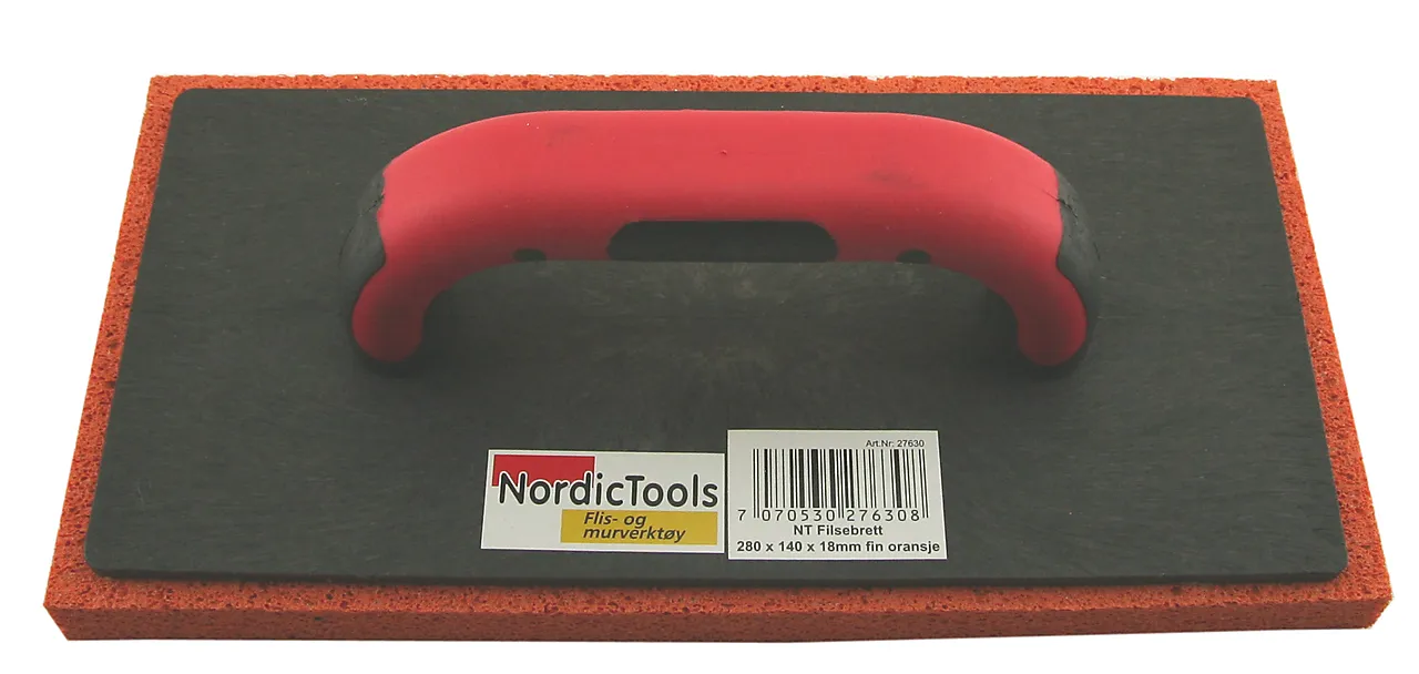 Flisebrett 280 x 140 x 18 mm fin orange