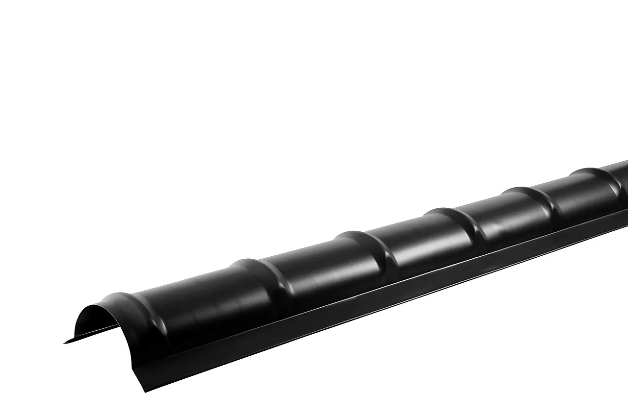 Mønepanne hardcoat sort stål 1,8 m Mønepanne hardcoat sort stål 1,8 m