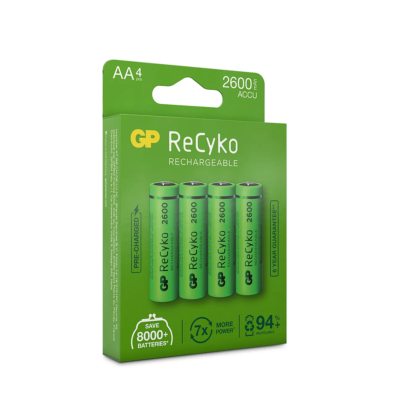 Batteri AA oppladbar 4-pk 2600 mAh Batteri AA oppladbar 4-pk 2600 mAh