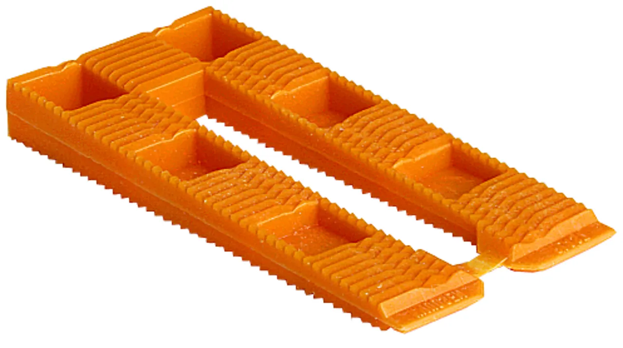 Oransje kile henge kort 8x40x80 mm pakke á 30 stk