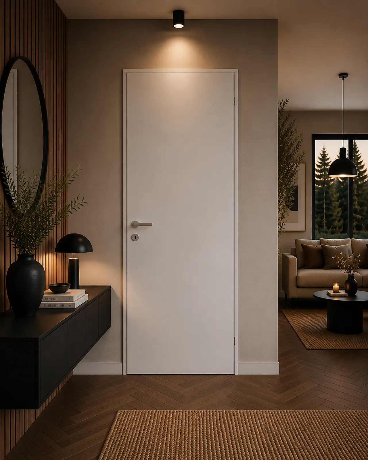 Opus Clean innerdør 90x210 cm hvit null - null - 2 - Miniatyr