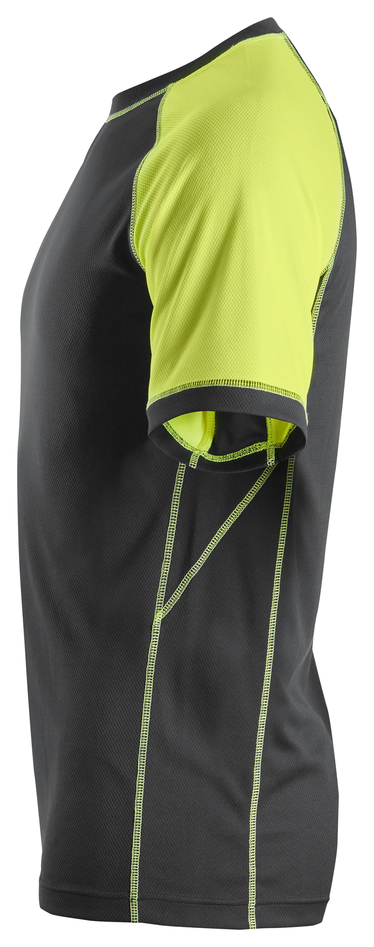 T-skjorte 2505 sor/gul xl snickers workwear null - XL - 2 - Miniatyr