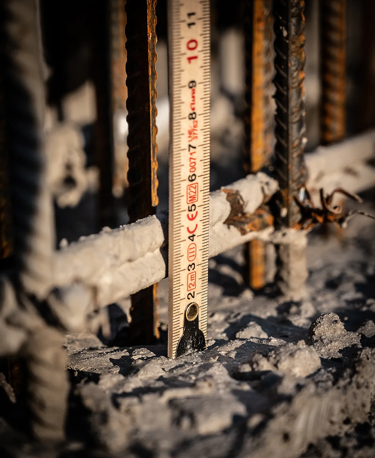 Meterstokk mm tre 1m