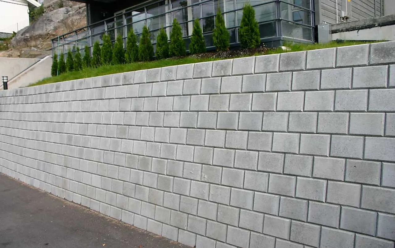 Støttemur mini 1/1 grå 25x34x17 cm null - null - 2 - Miniatyr