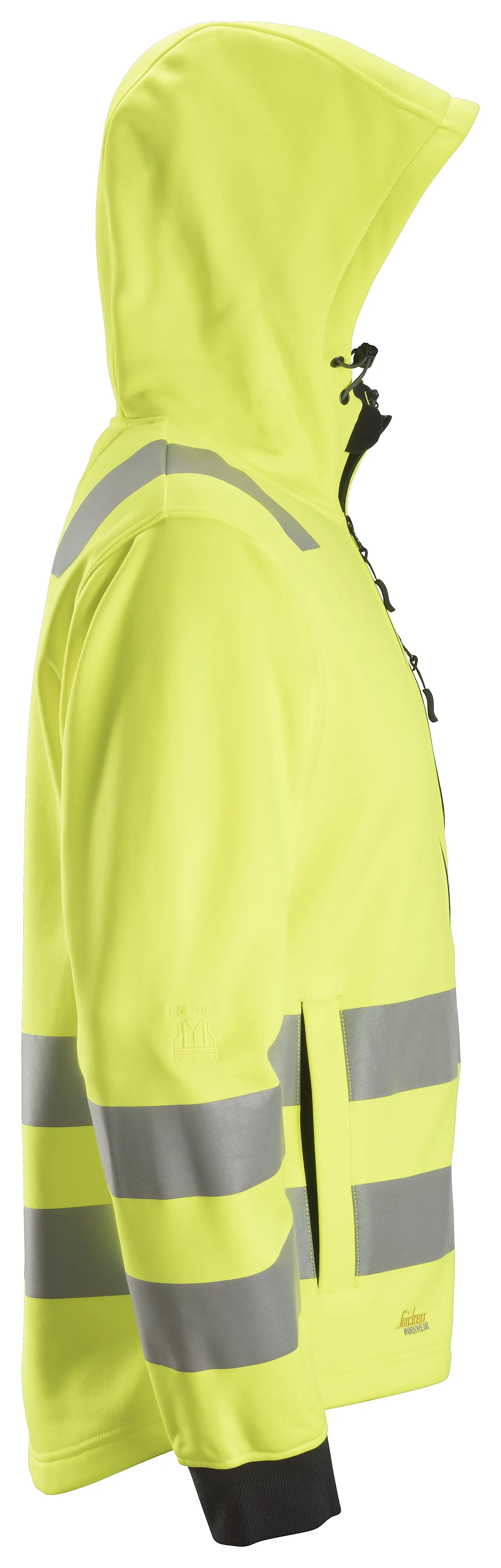 Hettejakke 8039 AllroundWork kl.2/3 HiVis gul/sort S Hettejakke 8039 AllroundWork kl.2/3 HiVis gul/sort S