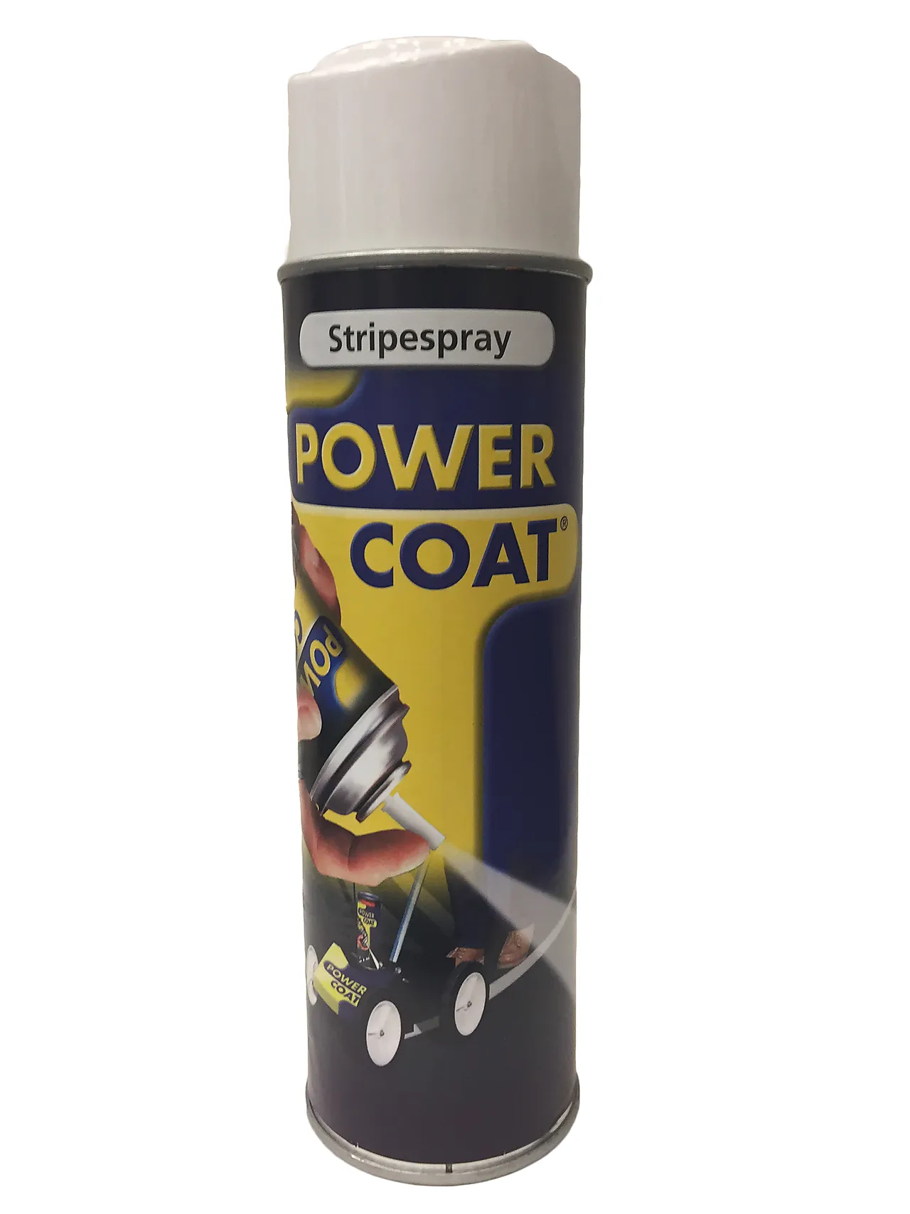 Stripespray hvit 500 ml power coat ral 9003