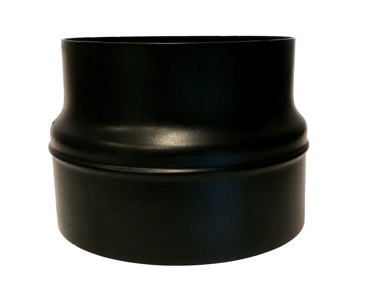 Røkrør overgang ø150-ø180 sort lakk