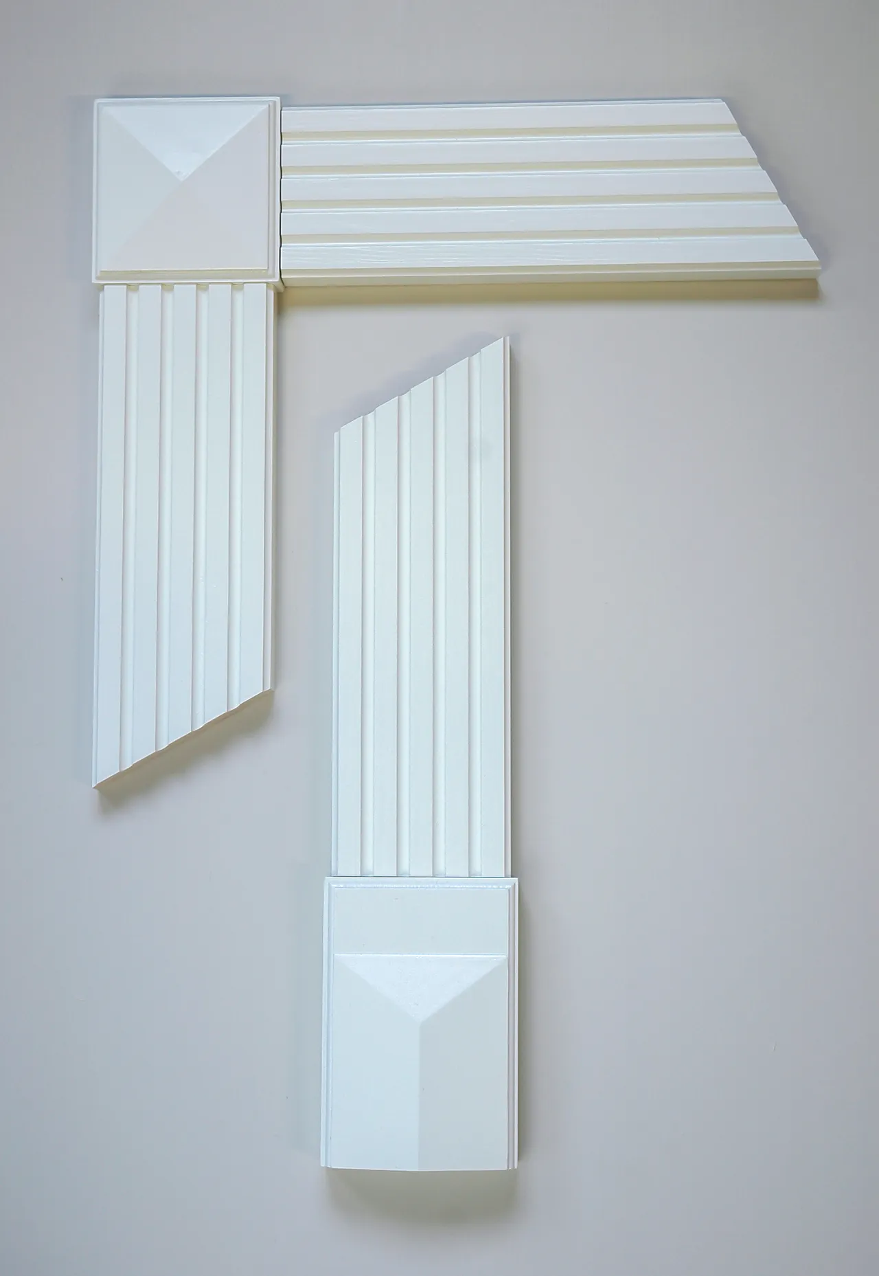 Toppkloss 16x75x75 mm hvitmalt Toppkloss 16x75x75 mm hvitmalt