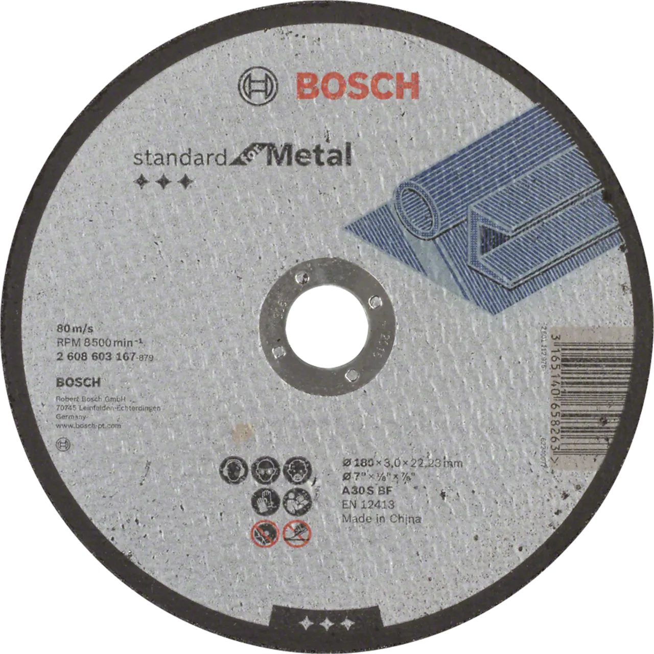 Bosch Kappeskive Metall 180x3mm