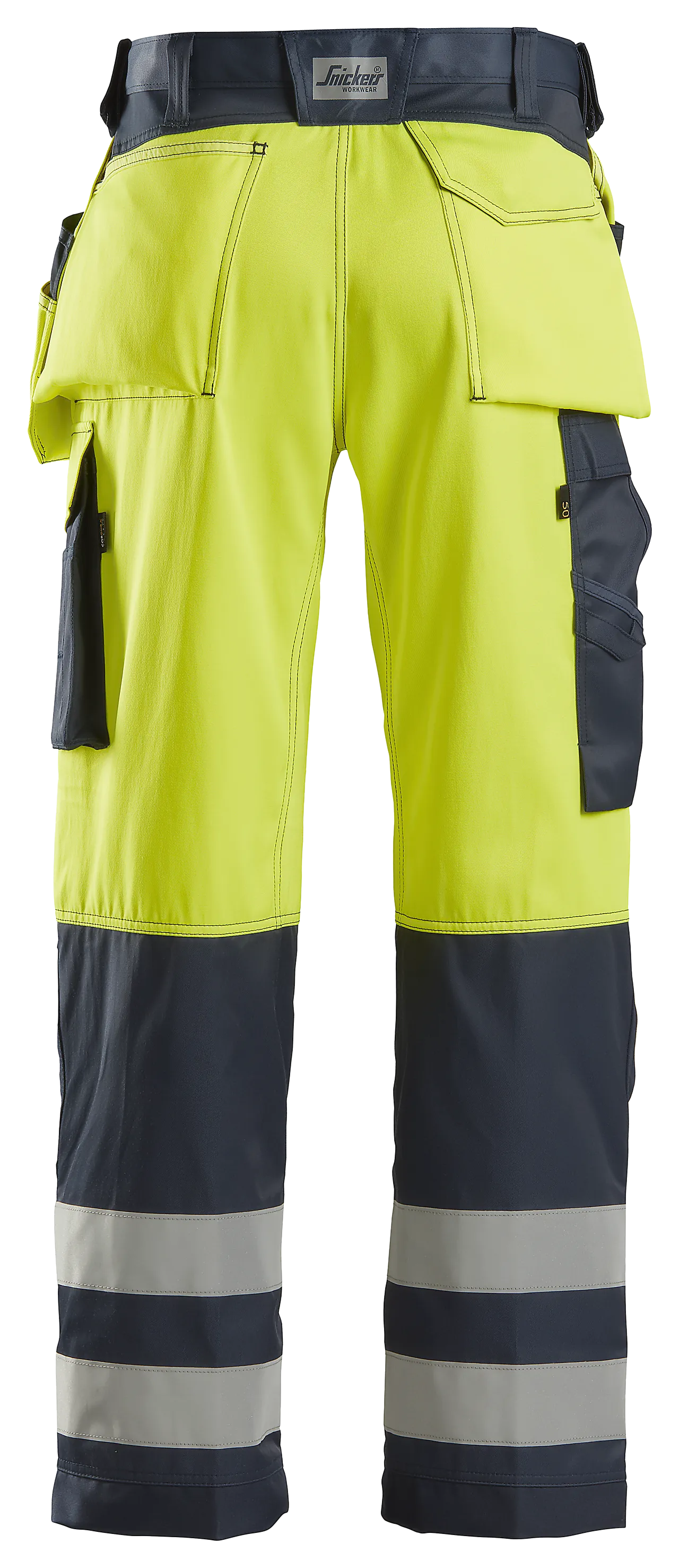 Bukse 3233 gul/mblå kl2 48 snickers workwear null - null - 2 - Miniatyr