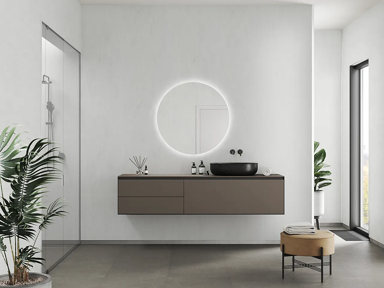 Baderomsplate hvit marmor 11x620x3020 mm null - null - 3 - Miniatyr