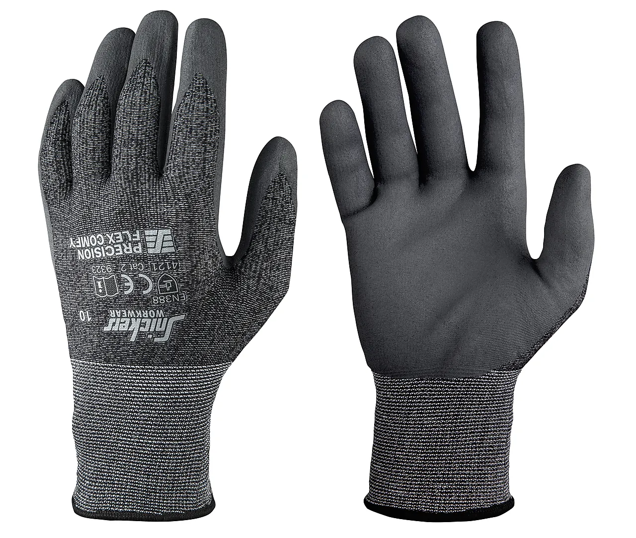 Hanske 9323 comfy sort str 9 snic precison flex null - 9 - 2 - Miniatyr