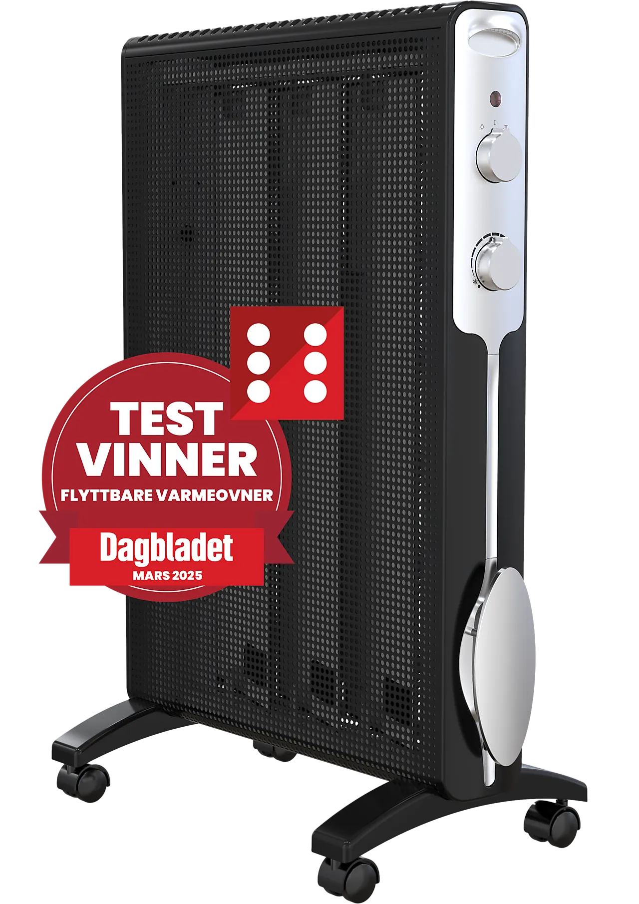 BOOSTER IIH 2000W sort frittstående varmeovn BOOSTER IIH 2000W sort frittstående varmeovn