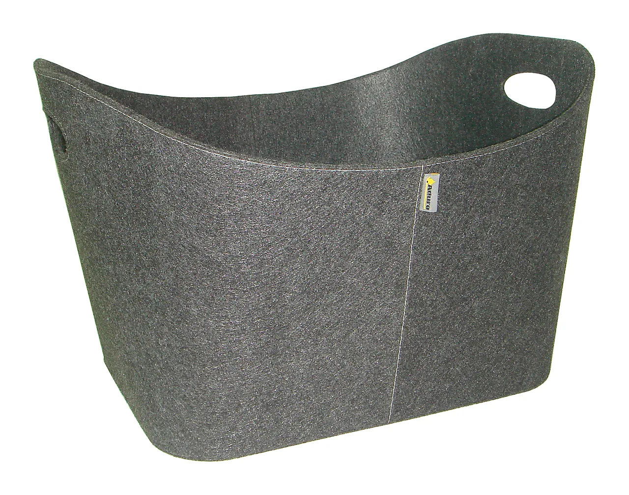 Vedkurv filt grå Baseline