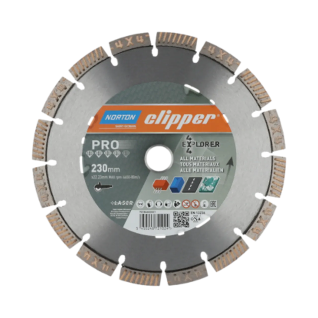 Diamantblad 4x4 230x22,23/12x2,5