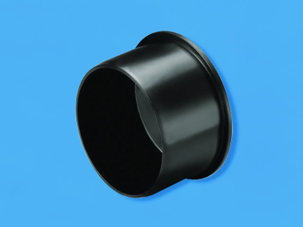 Ters f/muffe 110mm sort wafix
