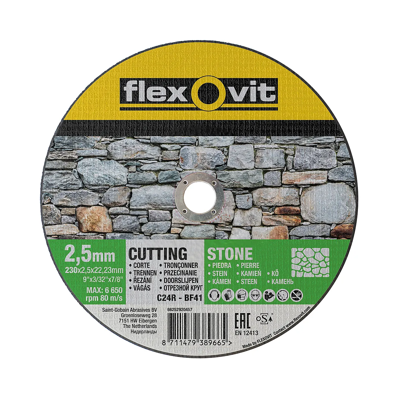 Kappeskive stein 230x2,5 fm null - null - 2 - Miniatyr