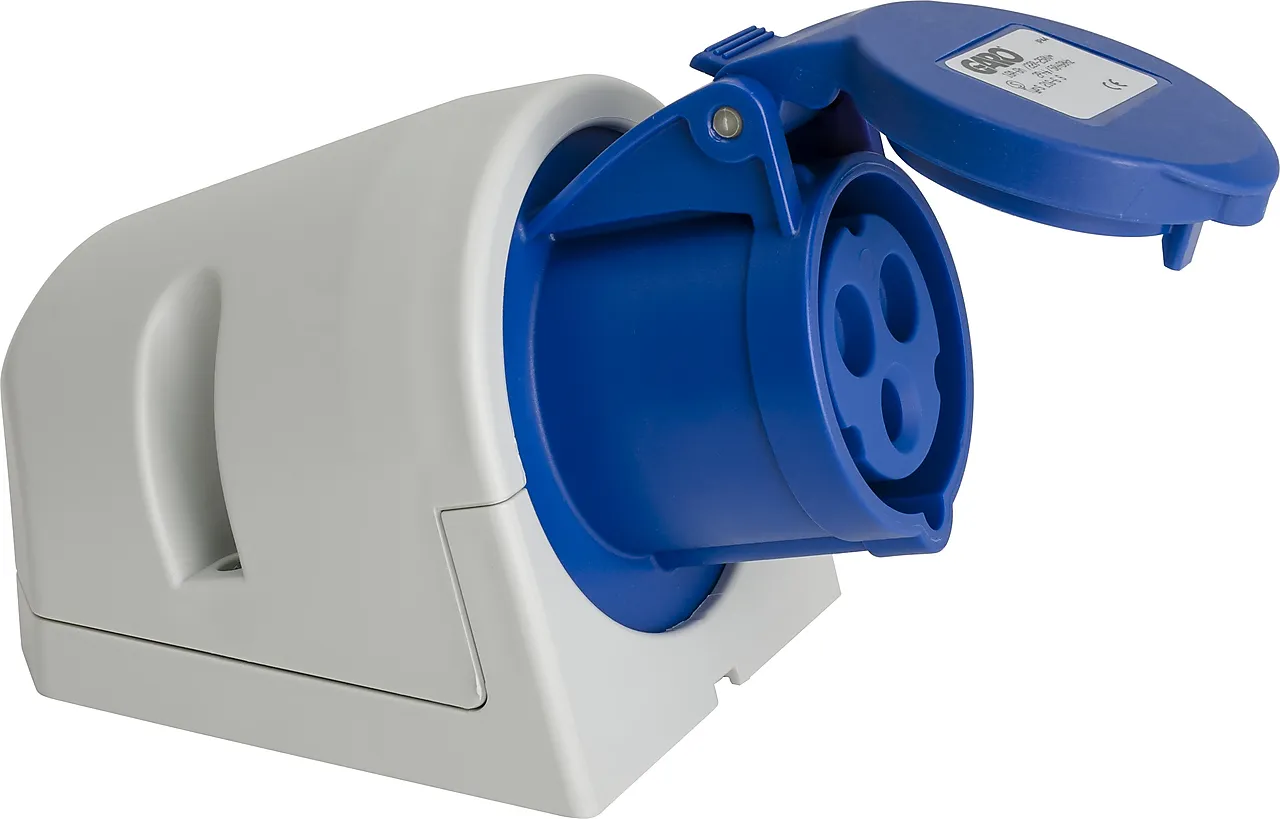 Stikkontakt cui 216-6 +cru 16a 2 pluss jord