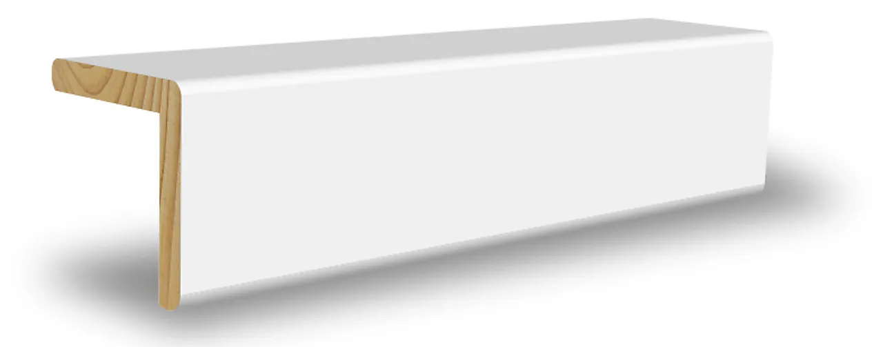 Vinkellist 33x33x2700 mm furu malt NCS S0502Y