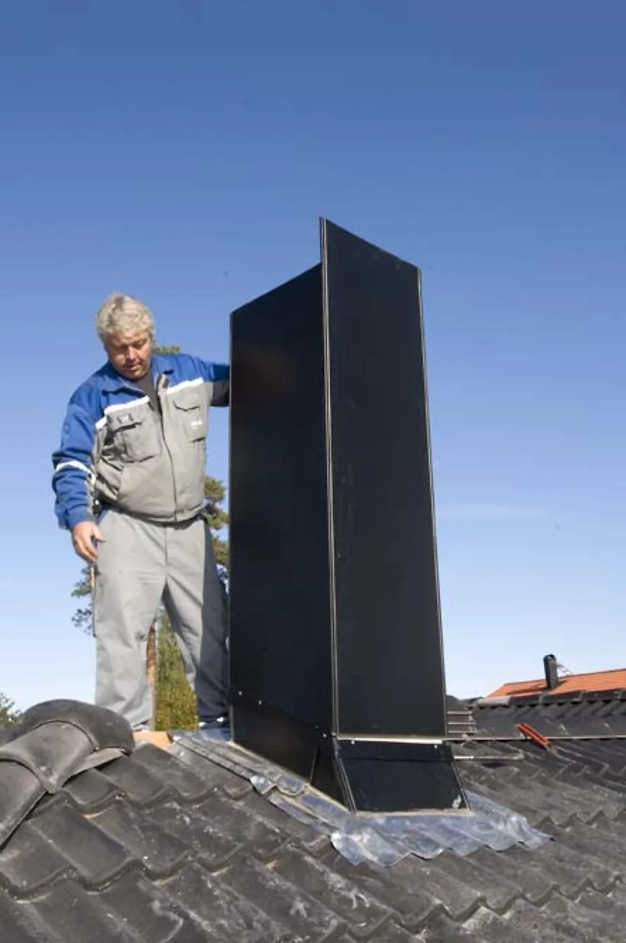 Pipebeslag heltekkende ettløps pipe