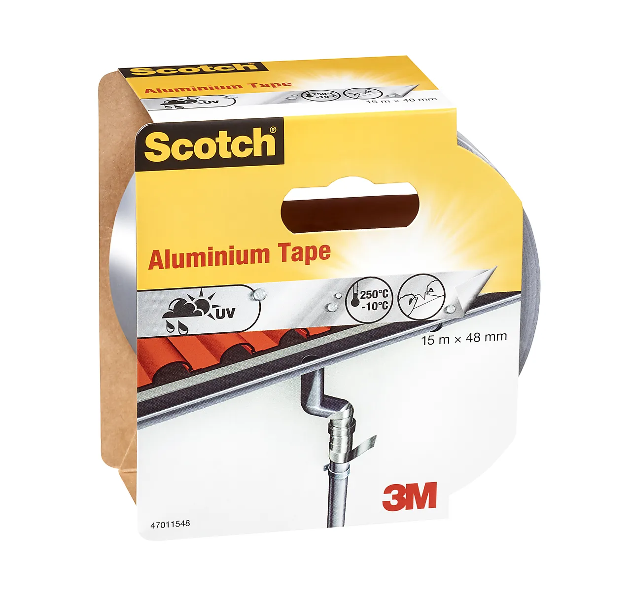 Aluminiumtape 47011548 15m48mm -10c - +250c Aluminiumtape 47011548 15m48mm -10c - +250c