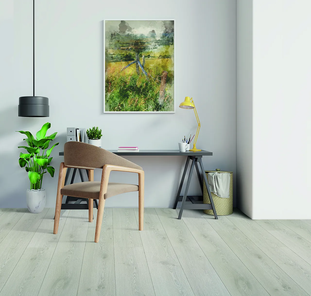 Høytrykkslaminat 1-stav eik original lys eik null - null - 3 - Miniatyr