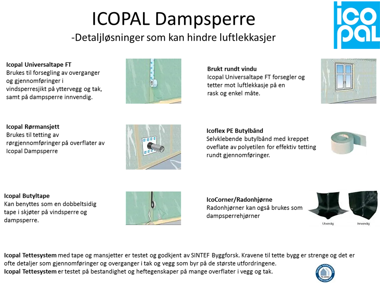 Dampsperre 2,6 m x-20 icopal 0,20mm x 2,6x15m