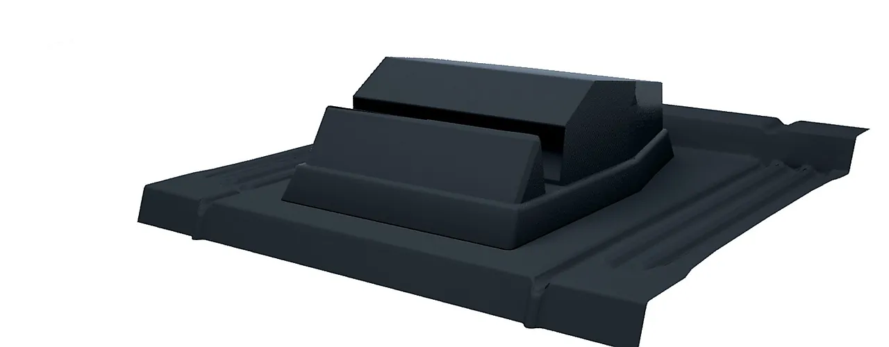 Takvinduentil qube svart matt