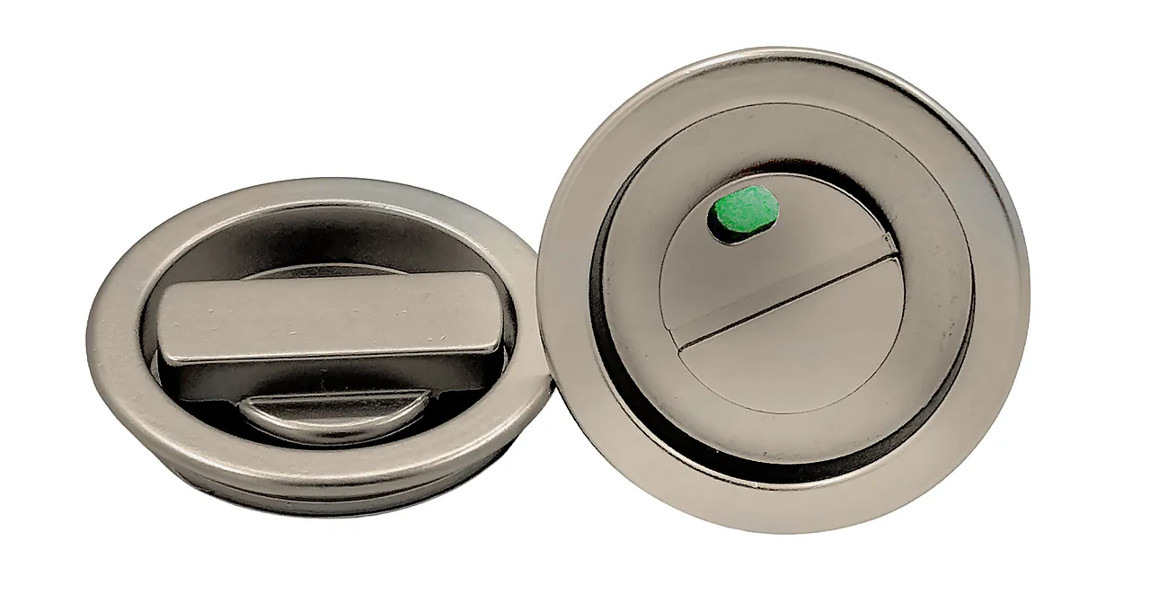 Wc signal skilt sd matt krom innf børstet krom